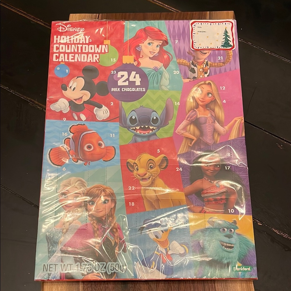 Disney Holiday Countdown Calendar with Milk Chocolates